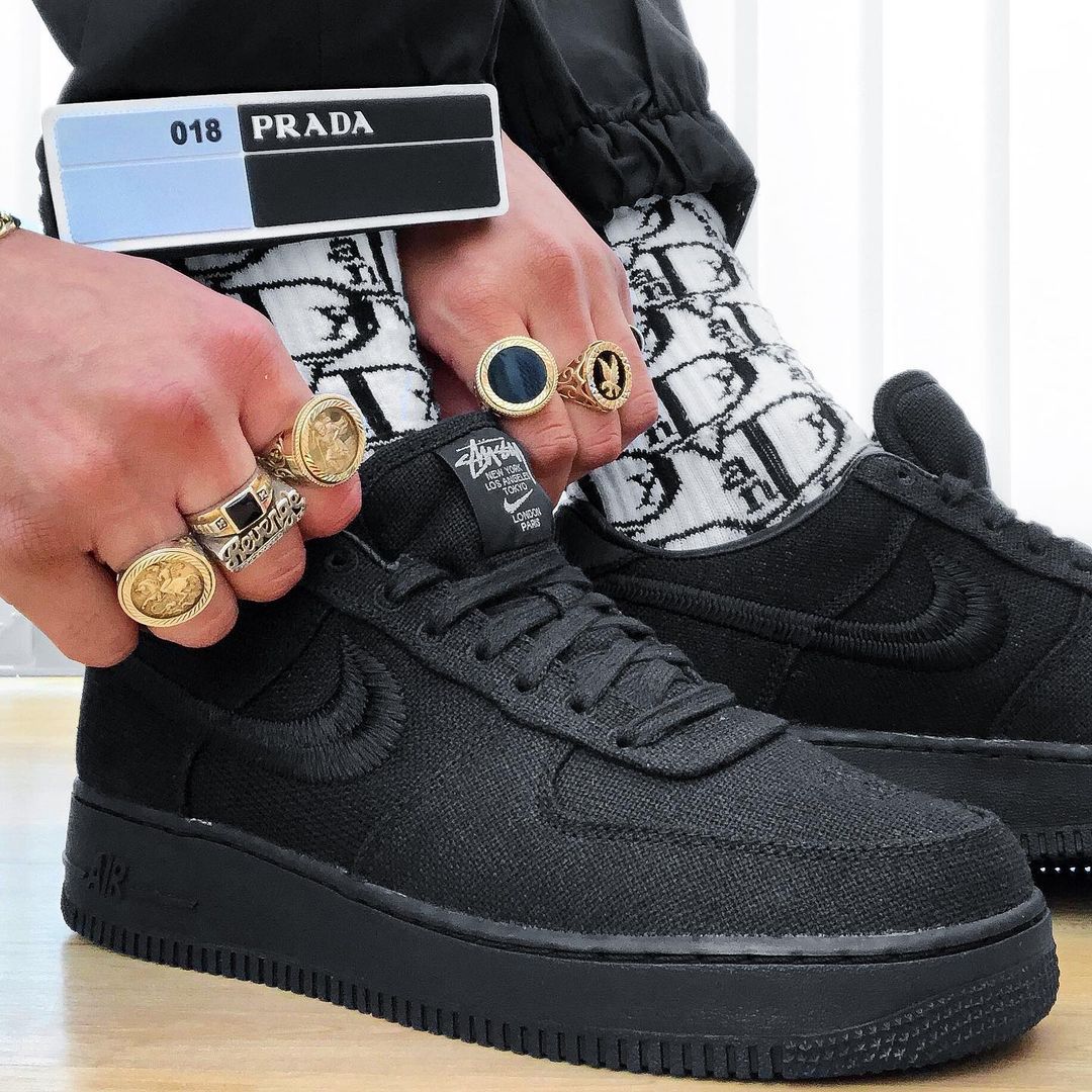 Nike x Stussy Air Force 1 Low 'Black'