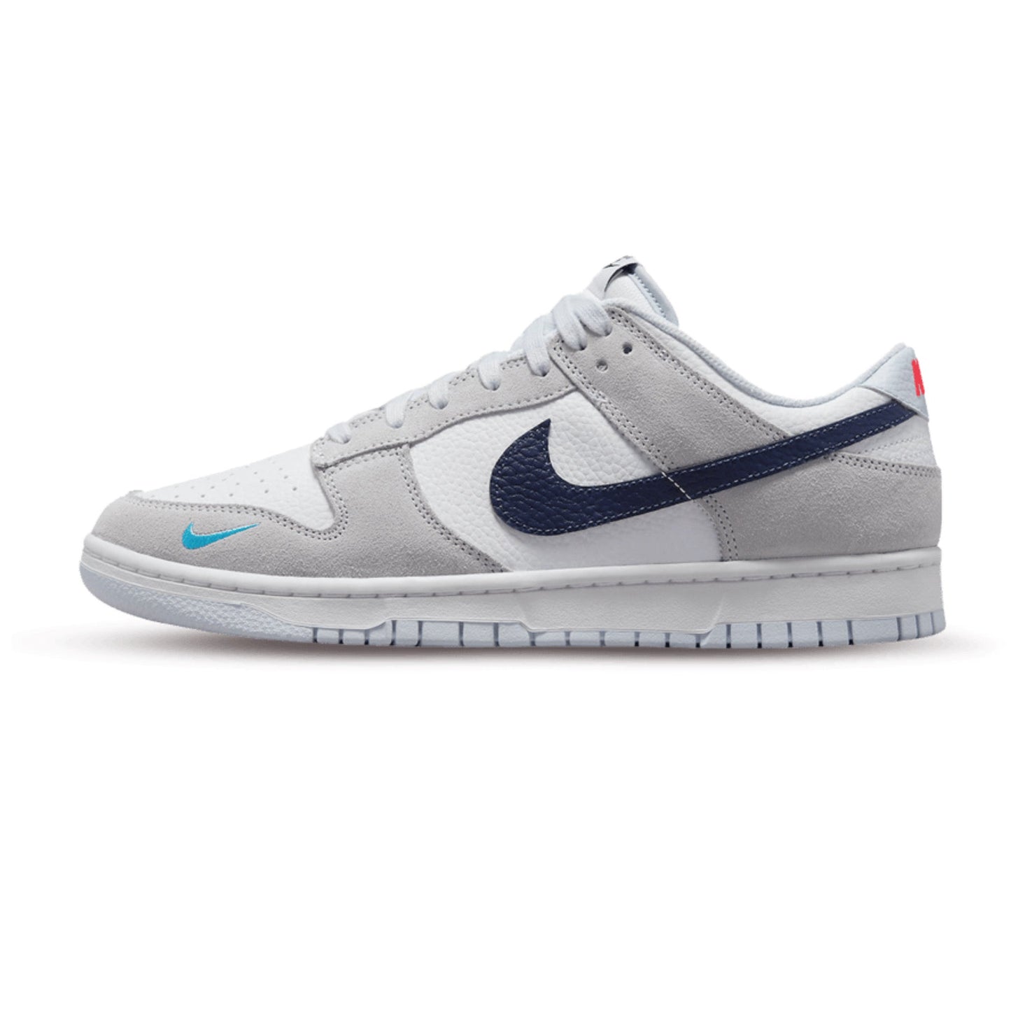 Nike Dunk Low 'Grey Navy Aqua Mini Swoosh'